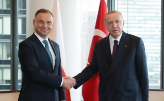 Cumhurbaşkanı Erdoğan'ın Polonya Cumhurbaşkanı Duda ile görüşmesi başladı