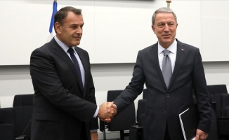 Milli Savunma Bakanı Akar, Yunanistan Savunma Bakanı Panagiotopoulos ile görüştü