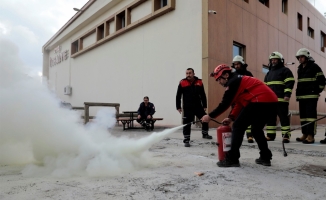 Nevşehir'de İHH gönüllülerine yangına müdahale eğitimi verildi
