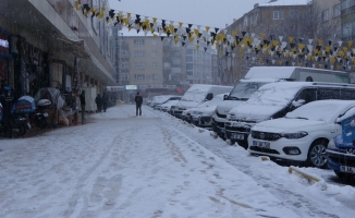 Çankırı'da kar etkili oldu