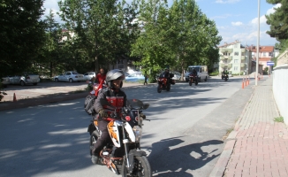 Beyşehir'de motosikletler Jandarma Teşkilatının kuruluş yıldönümü için 