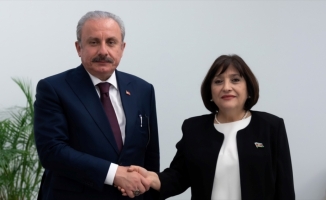 TBMM Başkanı Şentop, Azerbaycan Milli Meclis Başkanı Gafarova ile bir araya geldi