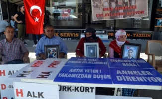 Muşlu aileler evlatları için HDP il binası önündeki oturma eylemini sürdürdü