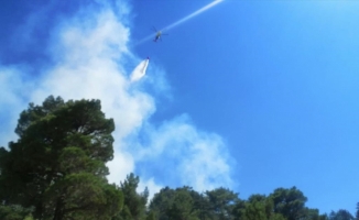 Antalya Kaş'taki orman yangınına karadan ve havadan müdahale ediliyor