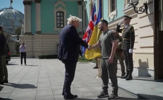 İngiltere Başbakanı Johnson'dan Ukrayna'nın Bağımsızlık Günü'nde Kiev'e sürpriz ziyaret