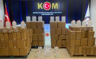 Ankara'da 3,5 ton etil alkol ele geçirildi