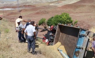 Çankırı'da devrilen traktörün altında kalan sürücü öldü