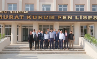 AK Parti İstanbul Milletvekili Kurum, Konya'da adının verildiği okulu gezdi