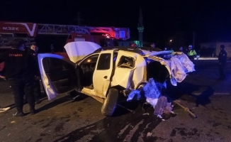 Aksaray'da otomobil ile cipin çarpıştığı kazada 1 kişi öldü, 1 kişi yaralandı