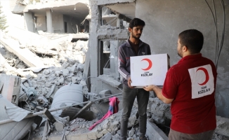 Türk Kızılay, Gazze'deki sivillere yardımını sürdürüyor