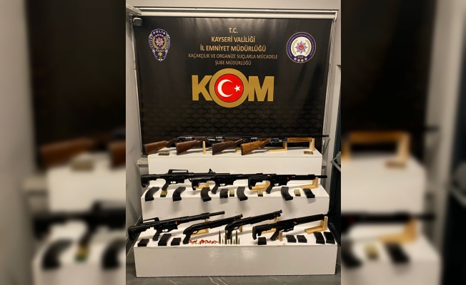 Kayseri'de 11 kaçak av tüfeği ele geçirildi