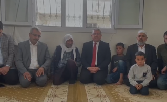 Mil Diyanet Sen Genel Başkanı Gül İsrail askerleri tarafından şehit edilen Hasan Saklanan'ın ailesini ziyaret etti