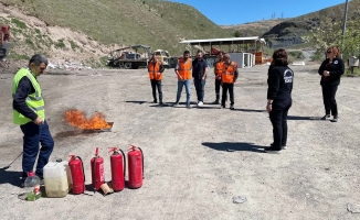 YENAR ekipleri yangın söndürme eğitimi düzenledi
